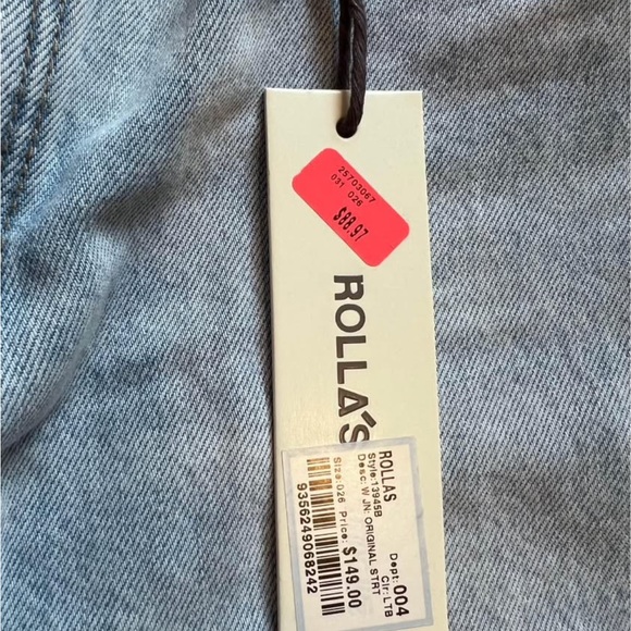 ROLLA'S Women's Light Blue Jeans - Picture 4 of 6